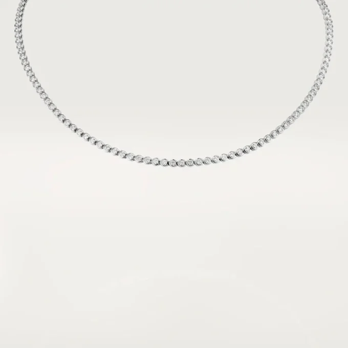Naszyjnik C De Cartier – białe złoto, diamenty – Cartier