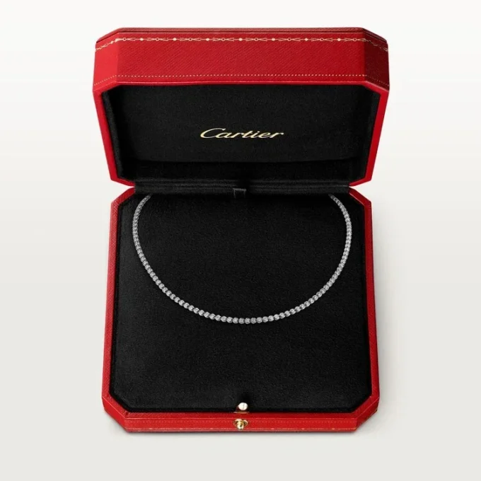 Naszyjnik C De Cartier – białe złoto, diamenty – Cartier