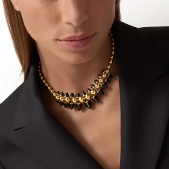 Naszyjnik Clash De Cartier, elastyczny, model XL, onyks