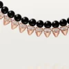 Naszyjnik Clash De Cartier, elastyczny, onyks, model w rozmiarze XL, diamenty