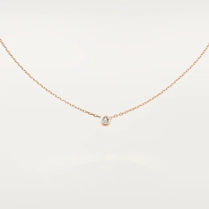 Naszyjnik Diamants Legers, Lm – różowe złoto, diament – Cartier