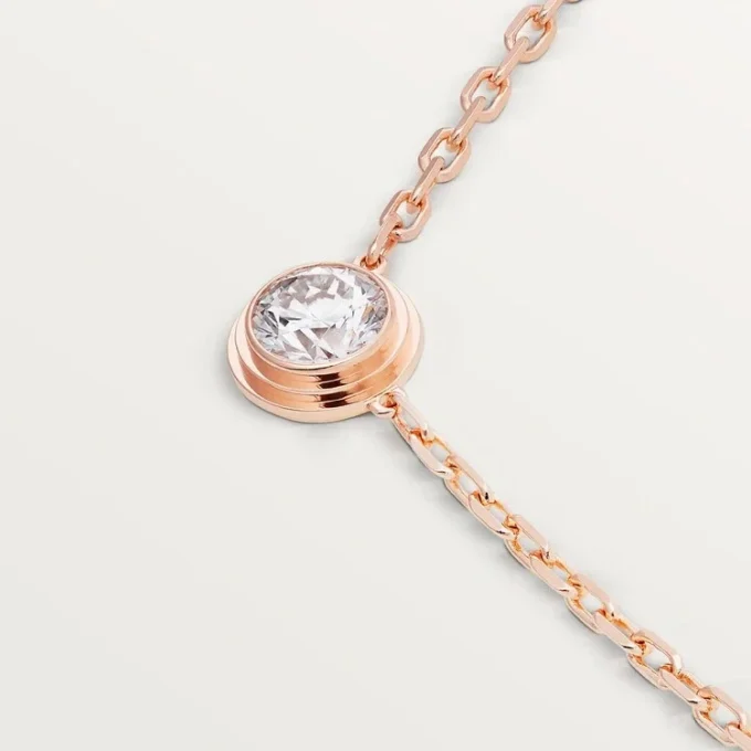 Naszyjnik Diamants Legers, Lm – różowe złoto, diament – Cartier