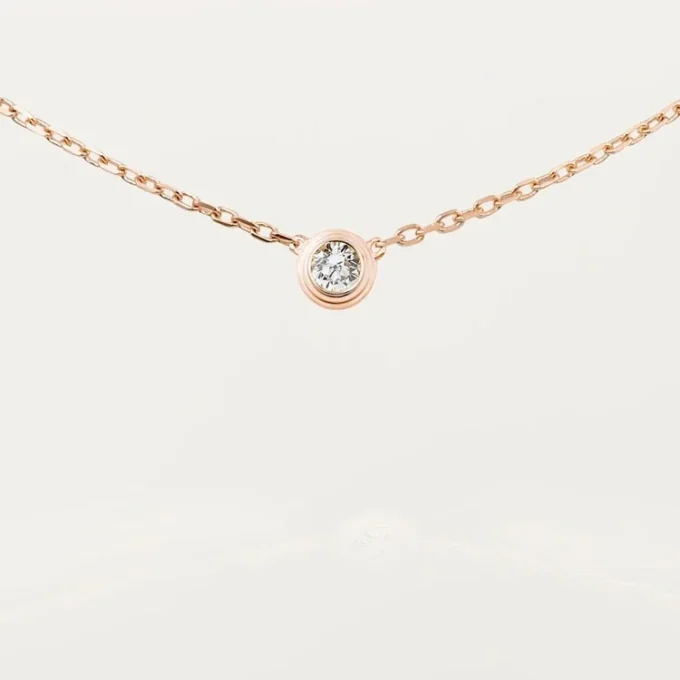 Naszyjnik Diamants Legers, Lm – różowe złoto, diament – Cartier