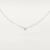 Naszyjnik Diamants Legers, rozmiar S – białe złoto, diament – Cartier