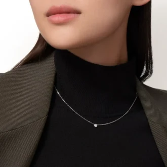 Naszyjnik Diamants Legers, rozmiar S – białe złoto, diament – Cartier