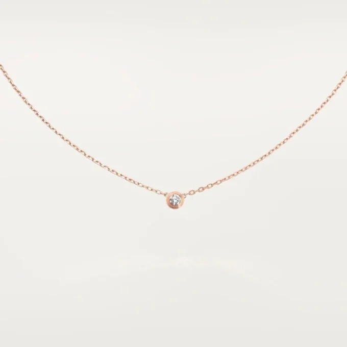 Naszyjnik Diamants Legers, rozmiar S – różowe złoto, diament – Cartier