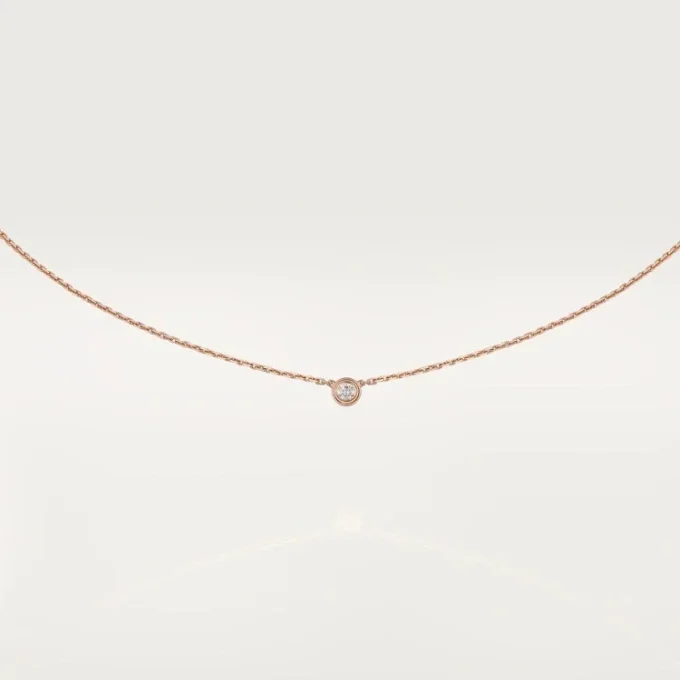 Naszyjnik Diamants Legers XS – różowe złoto, diament – Cartier