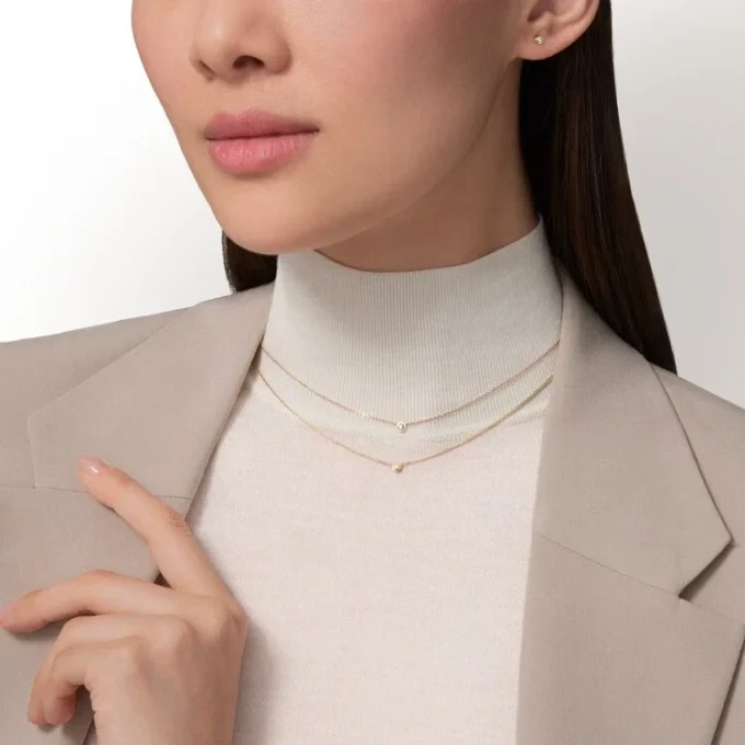 Naszyjnik Diamants Legers XS – różowe złoto, diament – Cartier