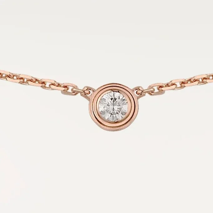 Naszyjnik Diamants Legers XS – różowe złoto, diament – Cartier