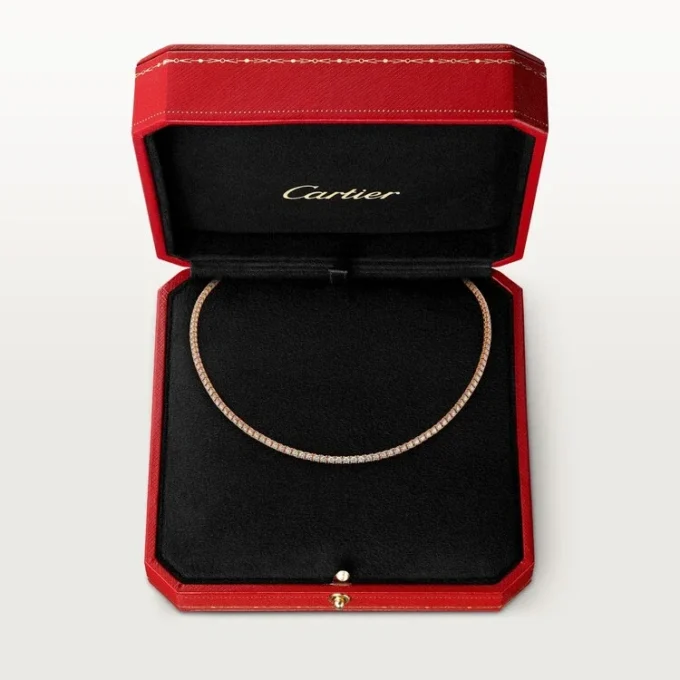Naszyjnik Essential Lines – różowe złoto, diamenty – Cartier