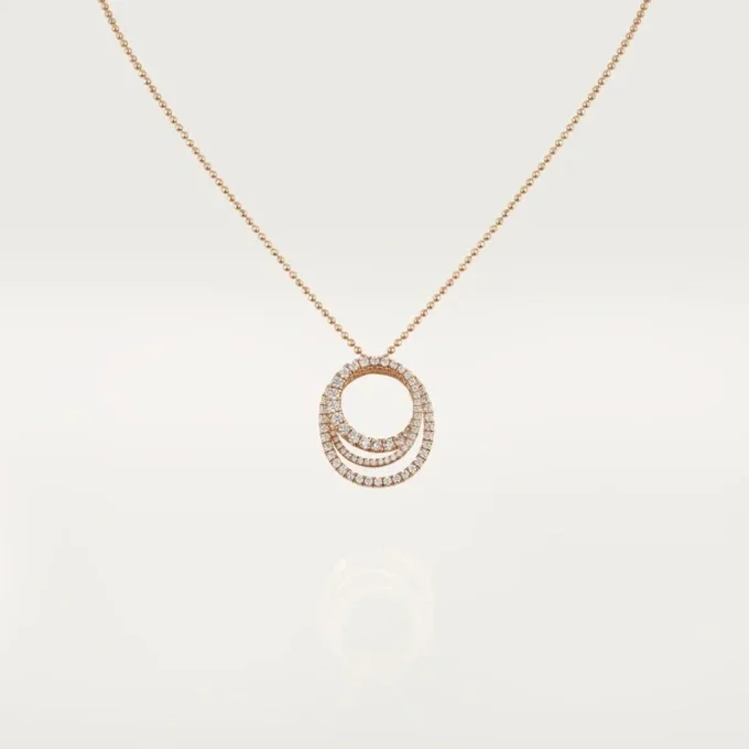 Naszyjnik Etincelle De Cartier – różowe złoto, diamenty – Cartier