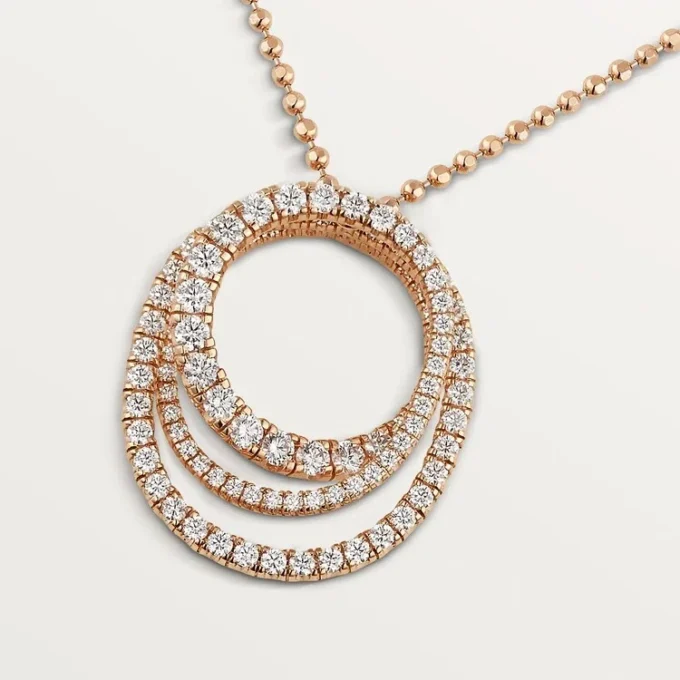 Naszyjnik Etincelle De Cartier – różowe złoto, diamenty – Cartier