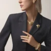 Naszyjnik Faune Et Flore De Cartier, żółte, pomarańczowe i brązowe diamenty, wysadzany