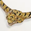 Naszyjnik Faune Et Flore De Cartier, żółte, pomarańczowe i brązowe diamenty, wysadzany