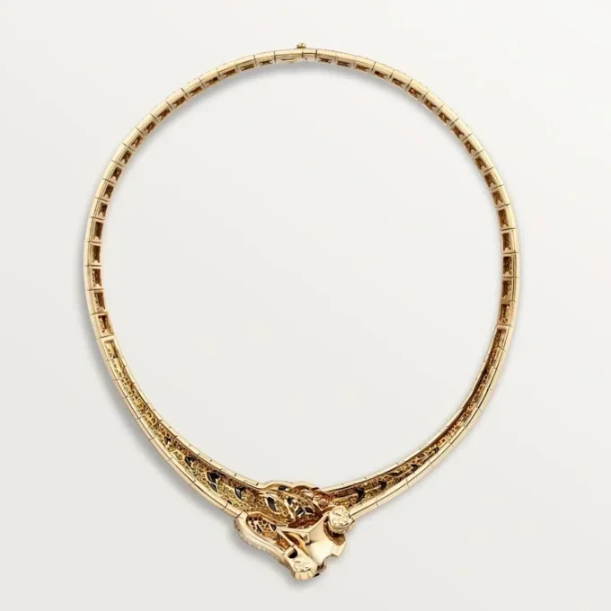 Naszyjnik Faune Et Flore De Cartier, żółte, pomarańczowe i brązowe diamenty, wysadzany