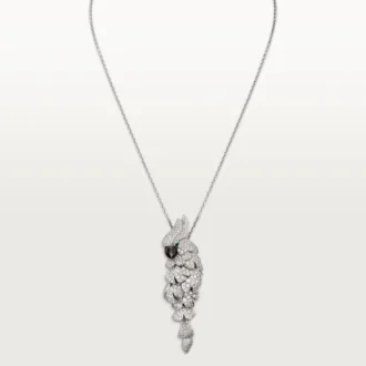 Naszyjnik Faune Et Flore De Cartier, wysadzany kamieniami