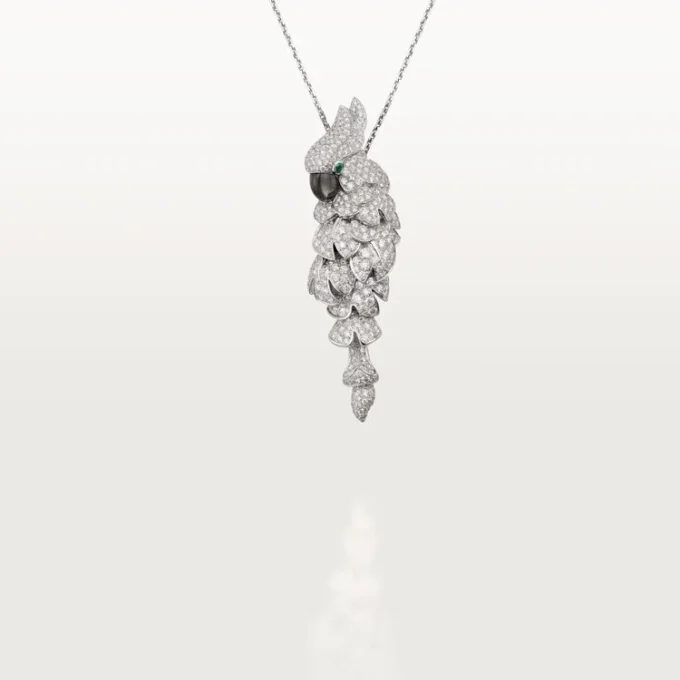 Naszyjnik Faune Et Flore De Cartier, wysadzany kamieniami