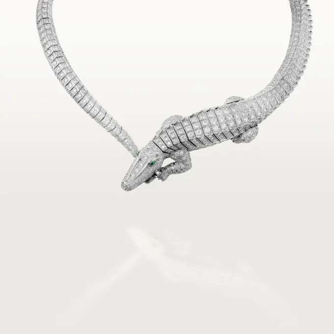 Naszyjnik Faune Et Flore De Cartier, wysadzany kamieniami