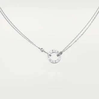 Naszyjnik Love, 2 diamenty – białe złoto, diamenty – Cartier