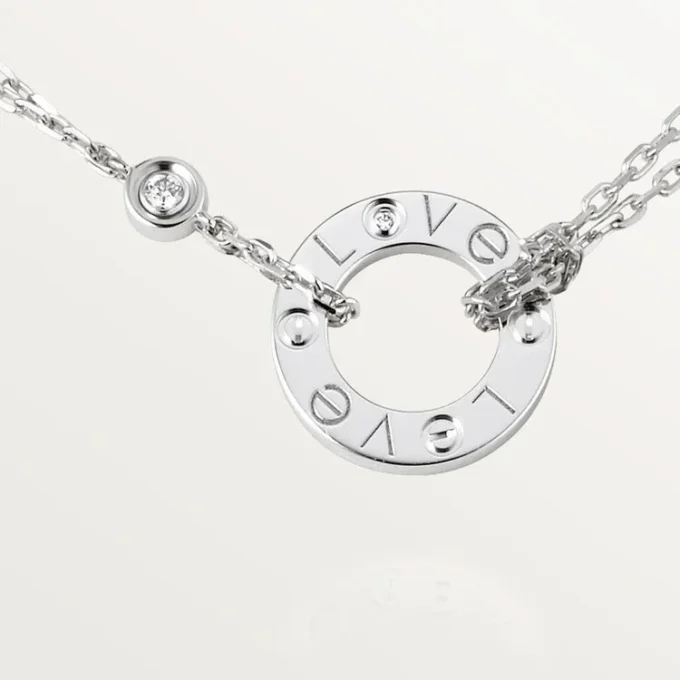 Naszyjnik Love, 2 diamenty – białe złoto, diamenty – Cartier