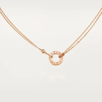 Naszyjnik Love, 2 diamenty – różowe złoto, diamenty – Cartier