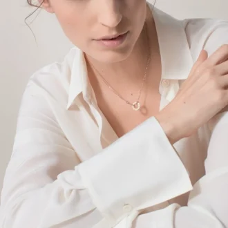 Naszyjnik Love, 2 diamenty – różowe złoto, diamenty – Cartier