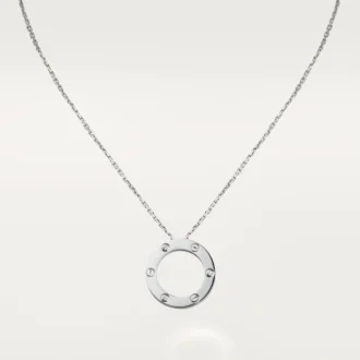 Naszyjnik Love, 3 diamenty – białe złoto, diamenty – Cartier