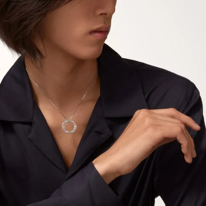 Naszyjnik Love, 3 diamenty – białe złoto, diamenty – Cartier