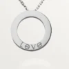 Naszyjnik Love, 3 diamenty – białe złoto, diamenty – Cartier