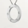 Naszyjnik Love, 3 diamenty – białe złoto, diamenty – Cartier