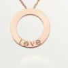Naszyjnik Love, 3 diamenty – różowe złoto, diamenty – Cartier