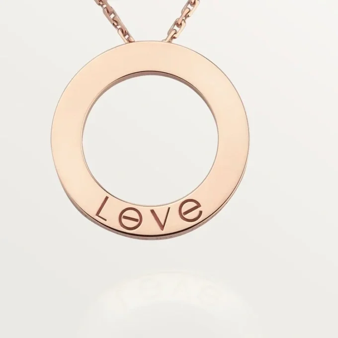 Naszyjnik Love, 3 diamenty – różowe złoto, diamenty – Cartier