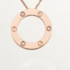Naszyjnik Love, 3 diamenty – różowe złoto, diamenty – Cartier