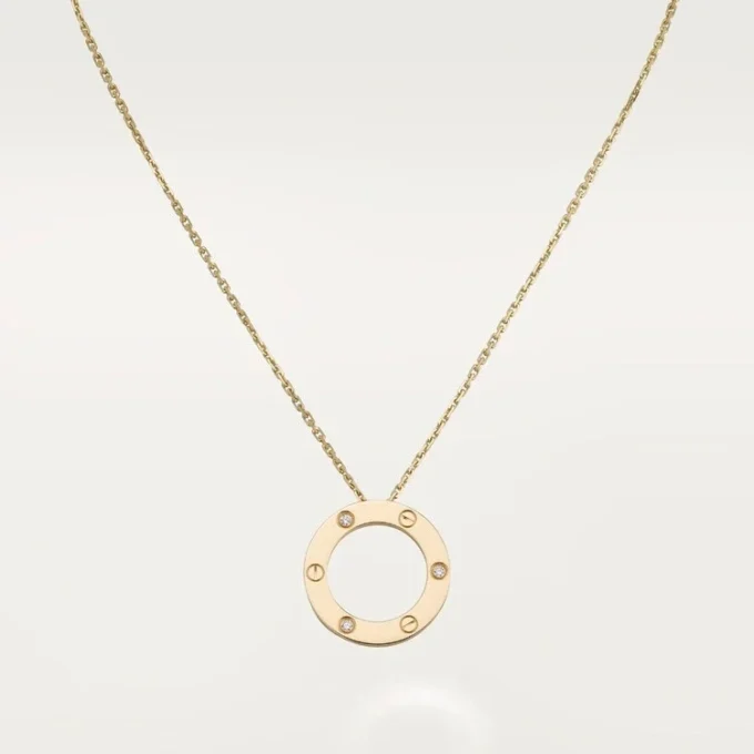 Naszyjnik Love, 3 diamenty – żółte złoto, diamenty – Cartier