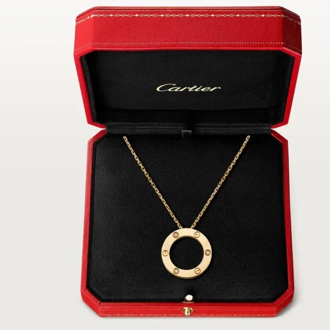 Naszyjnik Love, 3 diamenty – żółte złoto, diamenty – Cartier