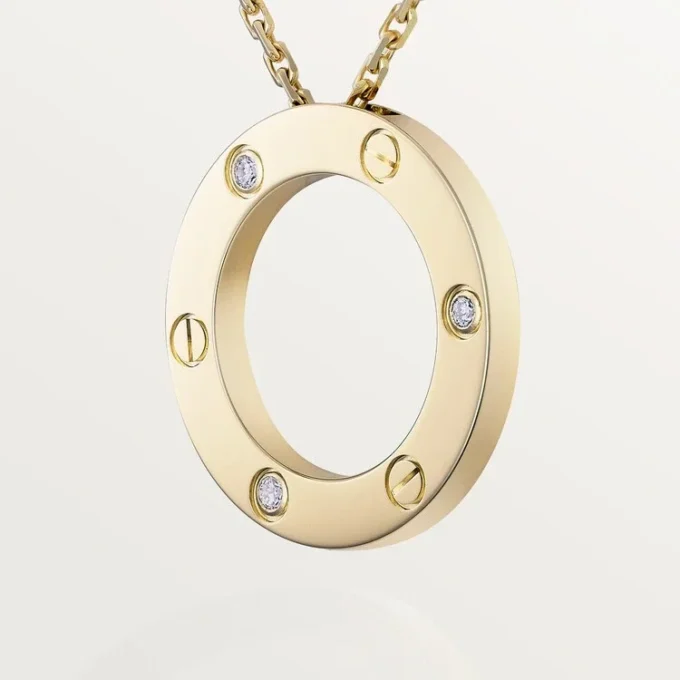 Naszyjnik Love, 3 diamenty – żółte złoto, diamenty – Cartier