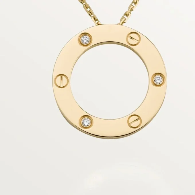 Naszyjnik Love, 3 diamenty – żółte złoto, diamenty – Cartier