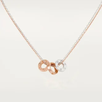 Naszyjnik Love, 6 diamentów – różowe złoto, białe złoto, diamenty – Cartier