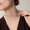 Naszyjnik Love, 6 diamentów – różowe złoto, białe złoto, diamenty – Cartier