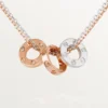 Naszyjnik Love, 6 diamentów – różowe złoto, białe złoto, diamenty – Cartier