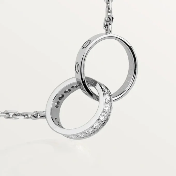 Naszyjnik Love, diamenty – białe złoto, diamenty – Cartier