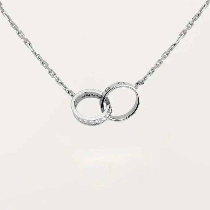 Naszyjnik Love, diamenty – białe złoto, diamenty – Cartier