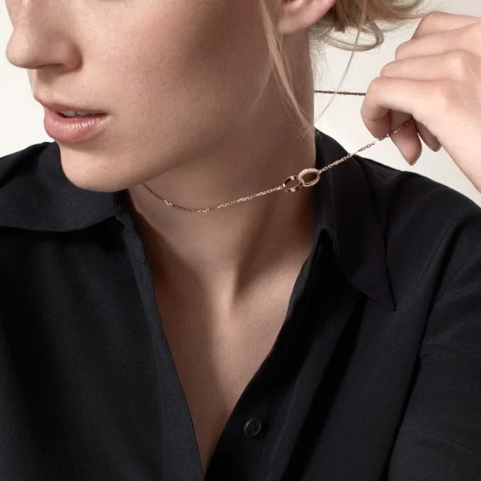 Naszyjnik Love, diamenty – różowe złoto, diamenty – Cartier