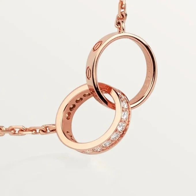 Naszyjnik Love, diamenty – różowe złoto, diamenty – Cartier