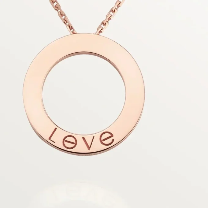 Naszyjnik Love – różowe złoto – Cartier