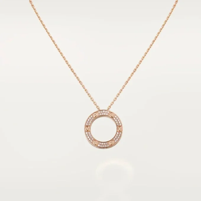 Naszyjnik Love – różowe złoto, diamenty – Cartier