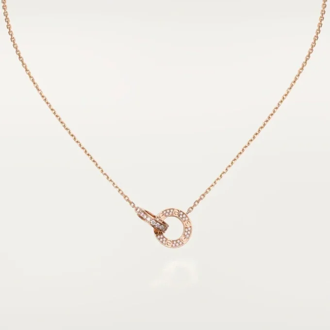 Naszyjnik Love – różowe złoto, diamenty – Cartier