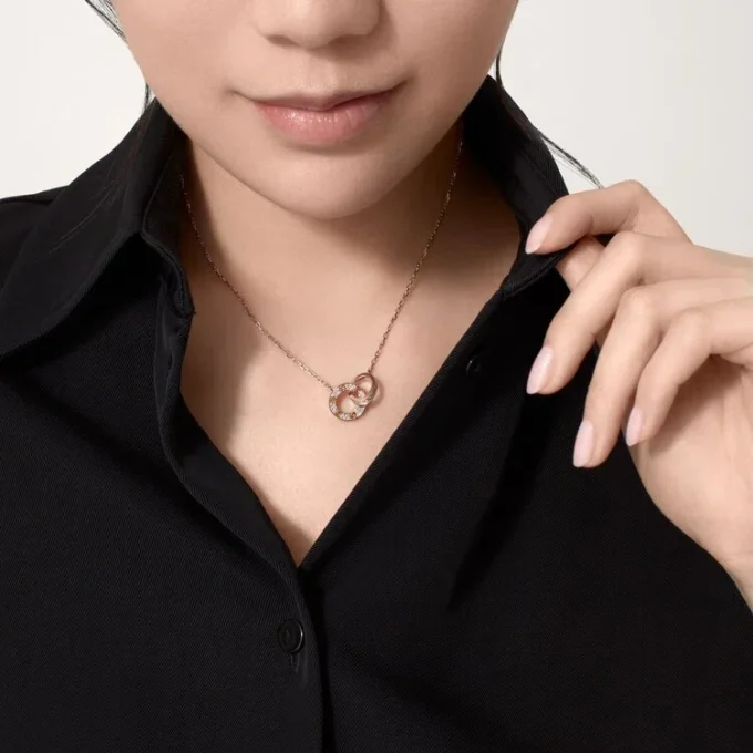Naszyjnik Love – różowe złoto, diamenty – Cartier