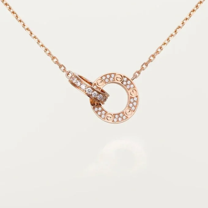 Naszyjnik Love – różowe złoto, diamenty – Cartier