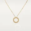 Naszyjnik Love, wysadzany diamentami – żółte złoto, diamenty – Cartier